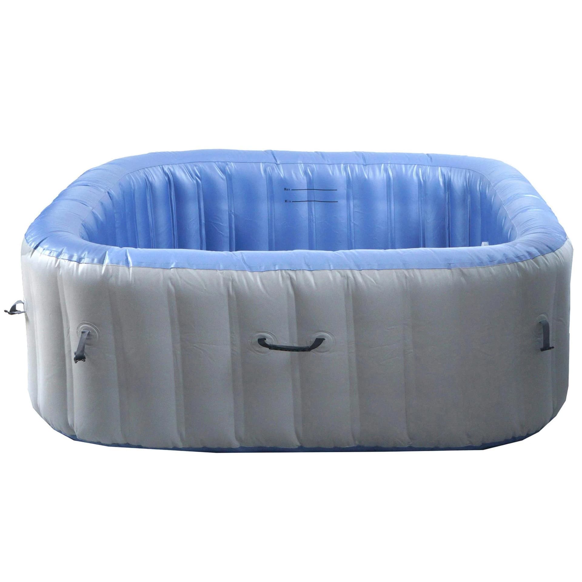 MCW-N97 Whirlpool aufblasbar 6 Personen PVC eckig grau-blau - Bild 2