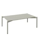 Aluminium Gartentisch MCW-O11 Outdoor Kaffetisch 105x65 cm Hellgrün Bild 2