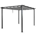 Aluminium Pergola MCW-N93 Gartenpavillon 3x4m grau Bild 2