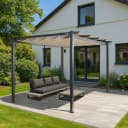 Aluminium Pergola MCW-N93 Gartenpavillon 3x4m creme-beige Bild 1