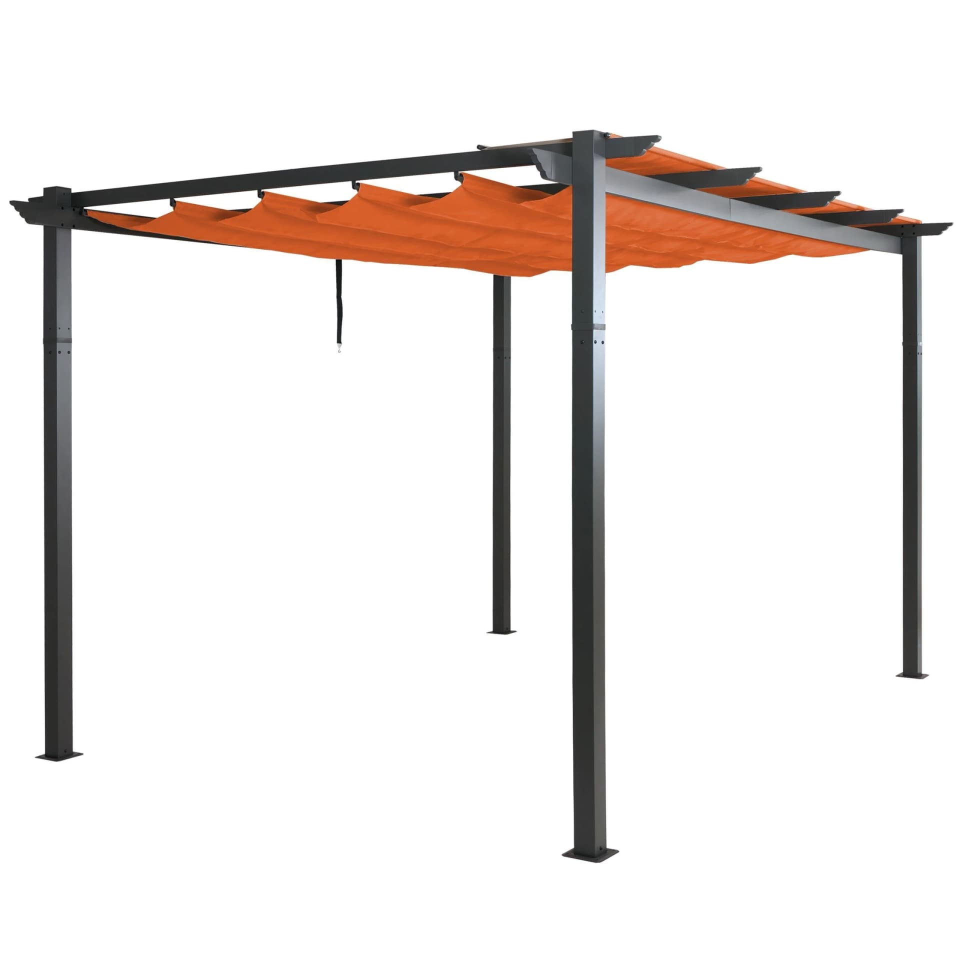 Aluminium Pergola MCW-N93 Gartenpavillon 3x4m Terrakotta - Bild 2