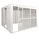MCW Alu Pergola 3x3m weiß mit Schiebetüren Bild 2