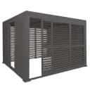 MCW Alu Pergola 3x3m mit Schiebetüren Anthrazit Bild 2