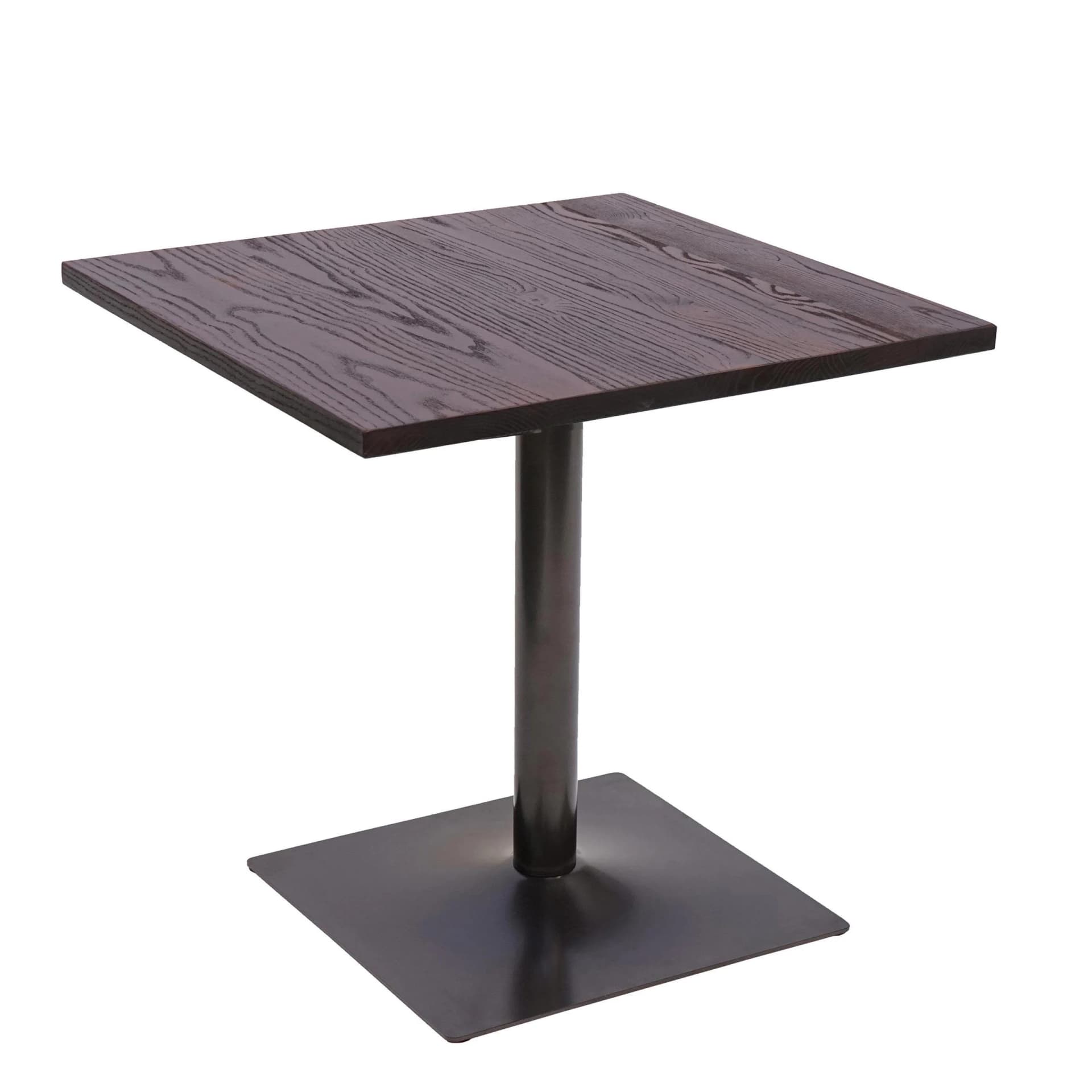 MCW Bistrotisch MCW-H10 Industrial Bartisch Ulmenholz Dunkelbraun