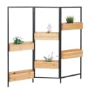 Raumteiler mit Pflanzkasten MCW-L32 Holz-Stahl 116x118cm Bild 1