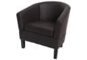 MCW Lounge-Sessel O17 Kunstleder Braun mit Fußbodenschonern Bild 3