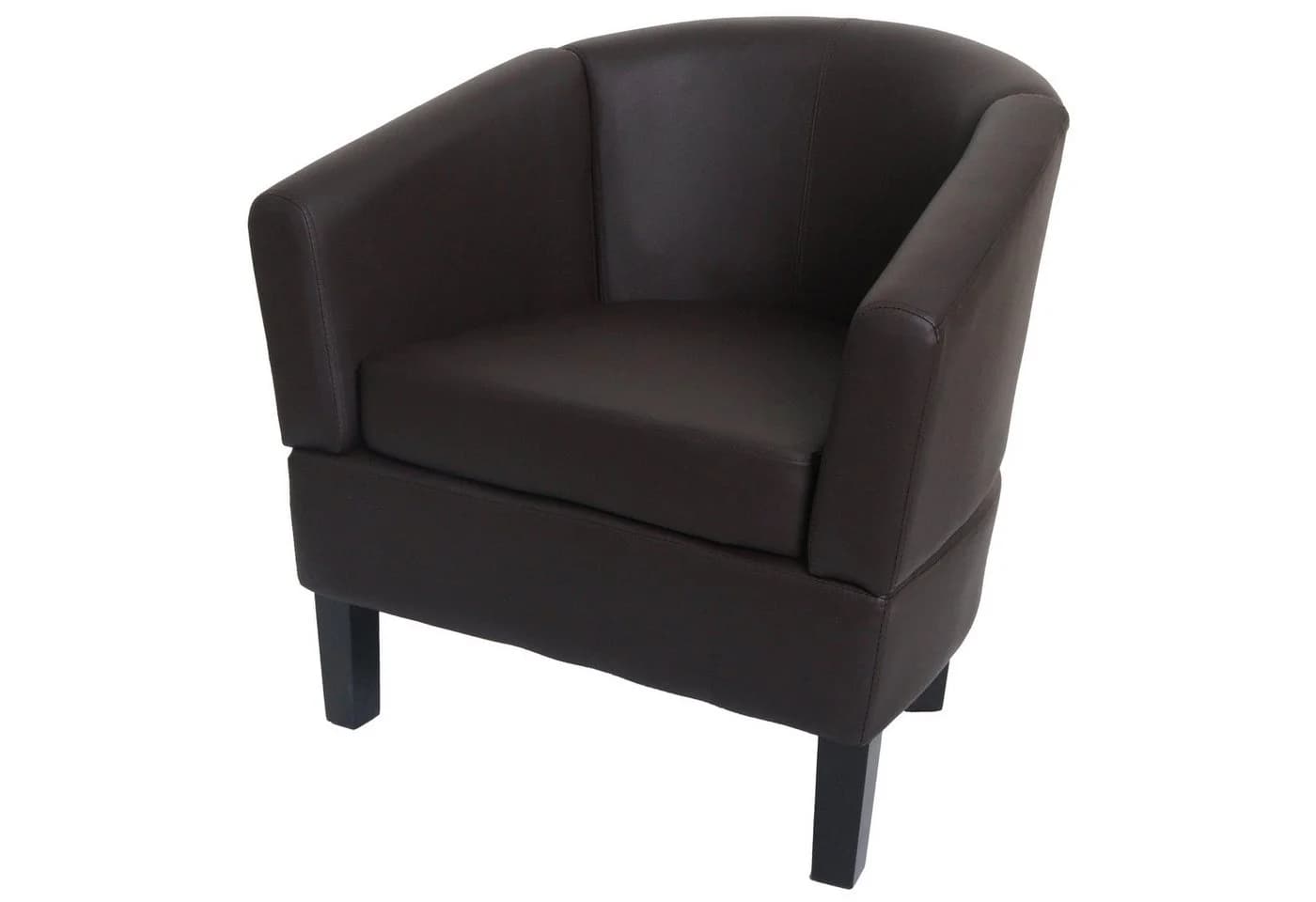MCW Lounge-Sessel O17 Kunstleder Braun mit Fußbodenschonern - Bild 3