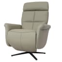 Relaxsessel MCW-L10 Grau Voll-Leder mit Liegefunktion Bild 2
