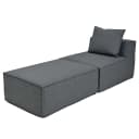 MCW Chaiselongue MCW-O54 Stoff Dunkelgrau Bild 2