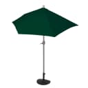 MCW Sonnenschirm halbrund Lorca Grün UV 50+ mit Kurbel Bild 2