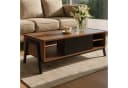 Couchtisch MCW-O40 Wohnzimmertisch Sofatisch Staufächer Schiebetür Bild 3