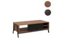 Couchtisch MCW-O40 Wohnzimmertisch Sofatisch Staufächer Schiebetür Bild 4