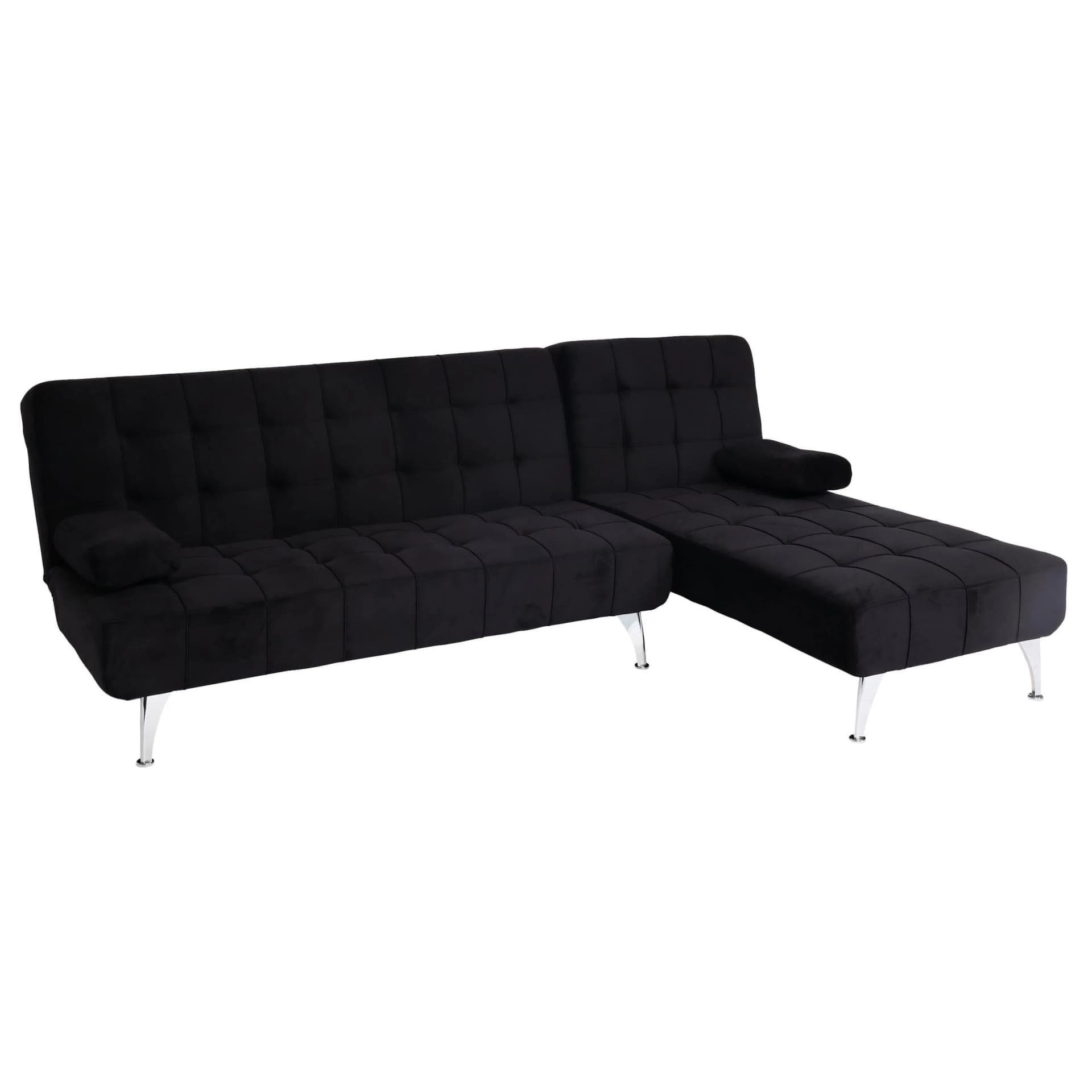 MCW Schlafsofa Ecksofa Schwarz Samt Schlaffunktion - Bild 2