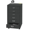 MCW Rollcontainer 6 Schubladen Metall Dunkelgrau Aktenschrank Bild 1