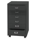 MCW Rollcontainer 6 Schubladen Metall Dunkelgrau Aktenschrank Bild 2