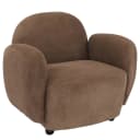 Sessel MCW-P33 Lounge-/Relax-/Cocktailsessel Polstersessel Stoff/Textil Chenille 330 g/m² Öko-Tex Braun Bild 2