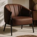 Sessel MCW-P30 Polster-/Cocktail-/Clubsessel Rostrot Bild 1