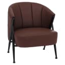 Sessel MCW-P30 Polster-/Cocktail-/Clubsessel Rostrot Bild 2