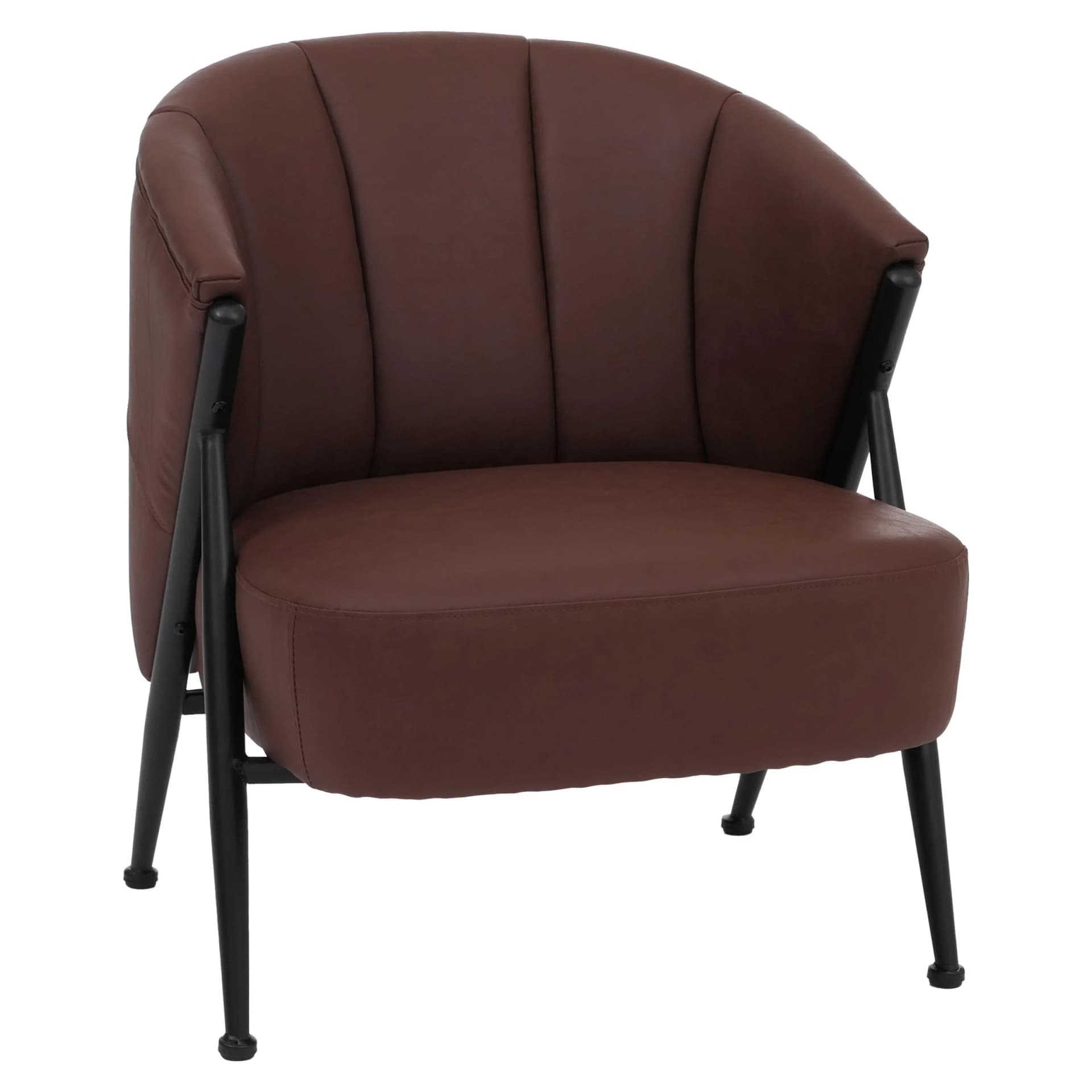 Sessel MCW-P30 Polster-/Cocktail-/Clubsessel Rostrot - Bild 2