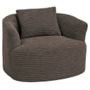 Sessel MCW-P18 Loungesessel Relaxsessel Polstersessel Cocktailsessel Stoff Braun Bild 2