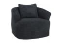 Sessel MCW-P18 Loungesessel Relaxsessel Polstersessel Cocktailsessel Stoff Cord Dunkelgrau Bild 2