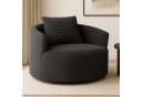 Sessel MCW-P18 Loungesessel Relaxsessel Polstersessel Cocktailsessel Stoff Cord Dunkelgrau Bild 3