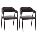 MCW 2er-Set Esszimmerstuhl MCW-P29 Kunstleder Dunkelbraun Industrial Retro Vintage Bild 2