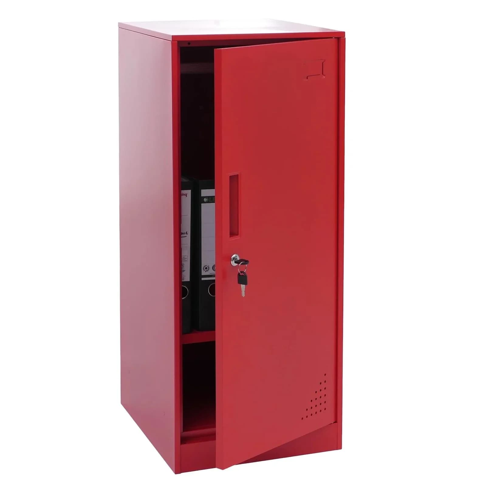 Spind MCW-P63 Schließfach Wertfachschrank Stahl Rot