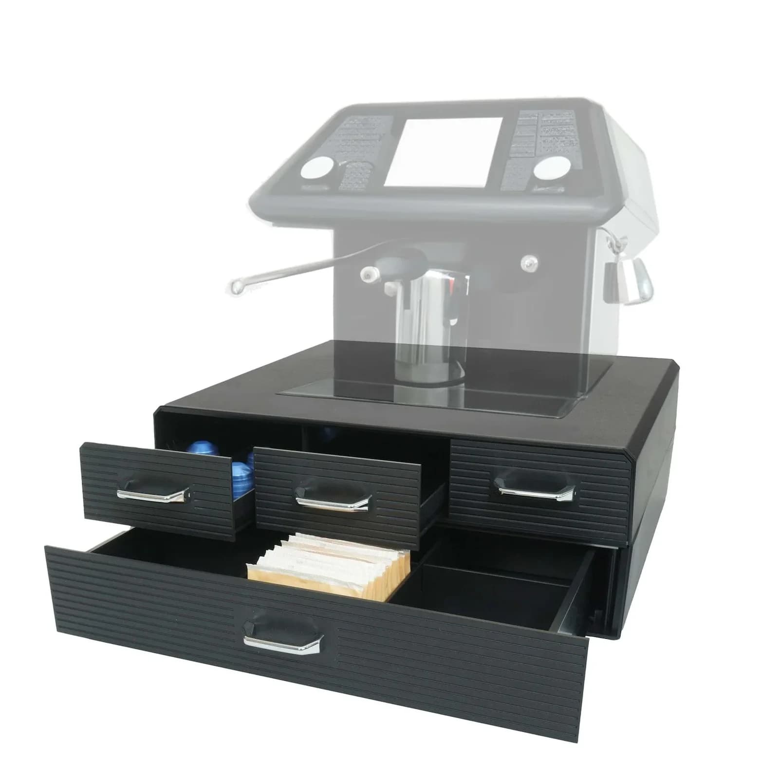 MCW Schubladenbox L99 für Kaffeekapseln und Teebeutel mit 4 Schubladen