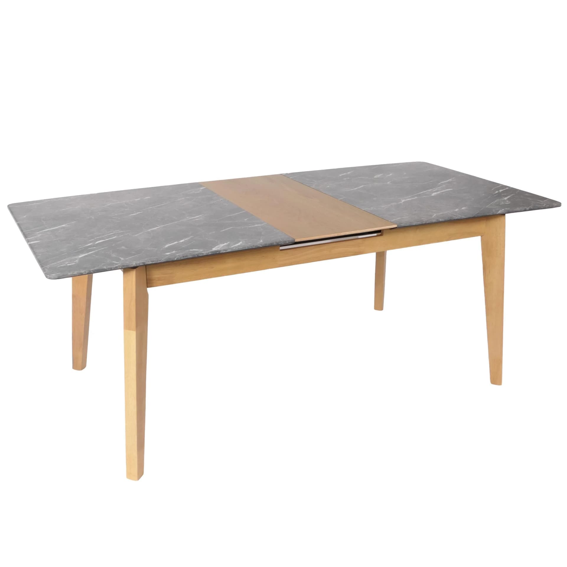 MCW Esszimmertisch Ausziehbar Marmor-Optik Helle Beine - Bild 2