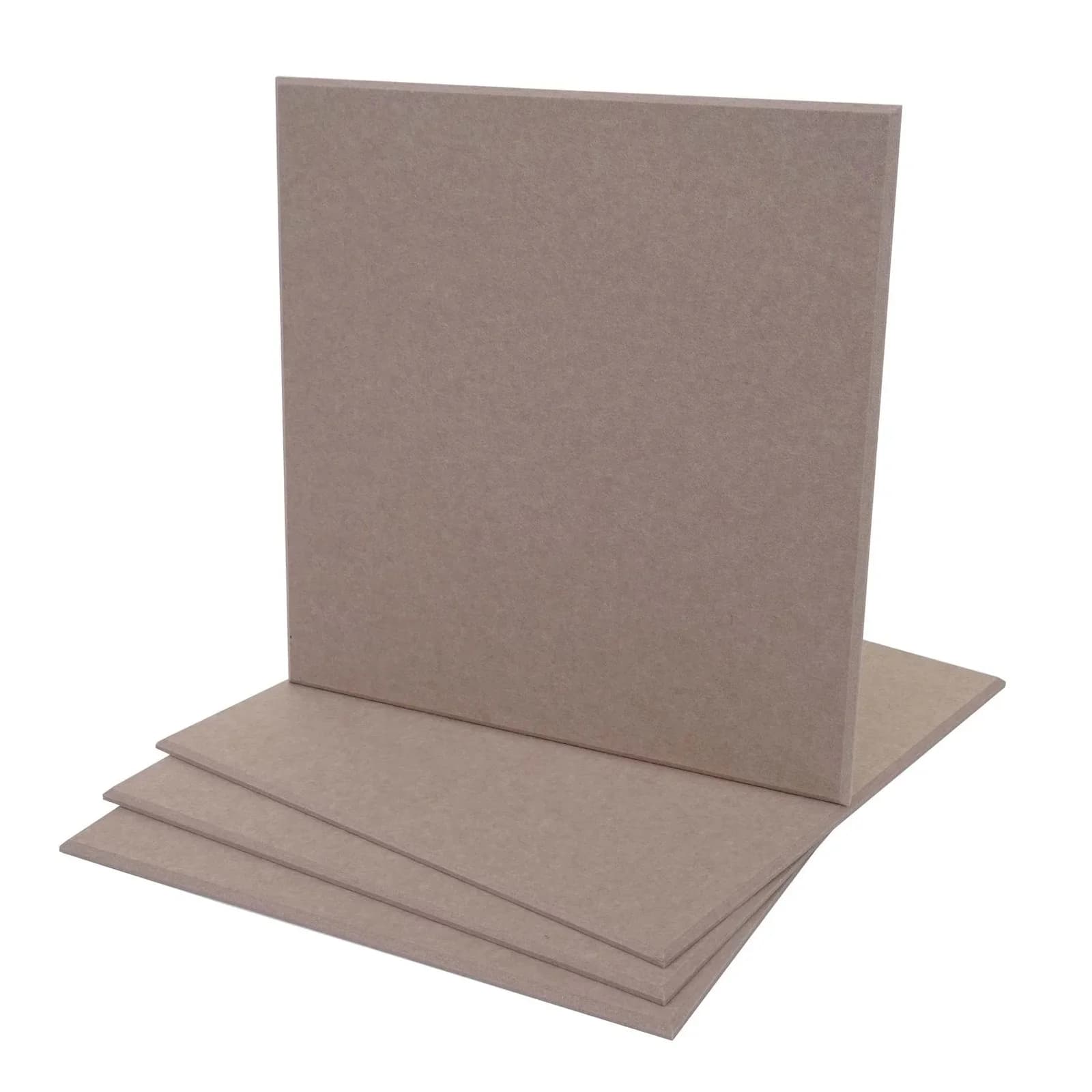 MCW 4er-Set Akustikwandpaneel 50x50cm Hellbraun Schalldämmend