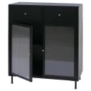 Kommode MCW-O87 Industrial Metall Schilfglas Bild 2