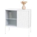 Kommode MCW-O90 Schiebetüren Weiß Industrial Bild 1