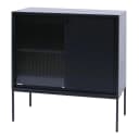 Kommode MCW-O90 Sideboard Industrial Schiebetüren Metall Schwarz Bild 2