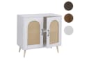 Kommode MCW-P51 Schrank mit Türen Anrichte Staufächer Poly-Rattan MDF Melamin Bild 4