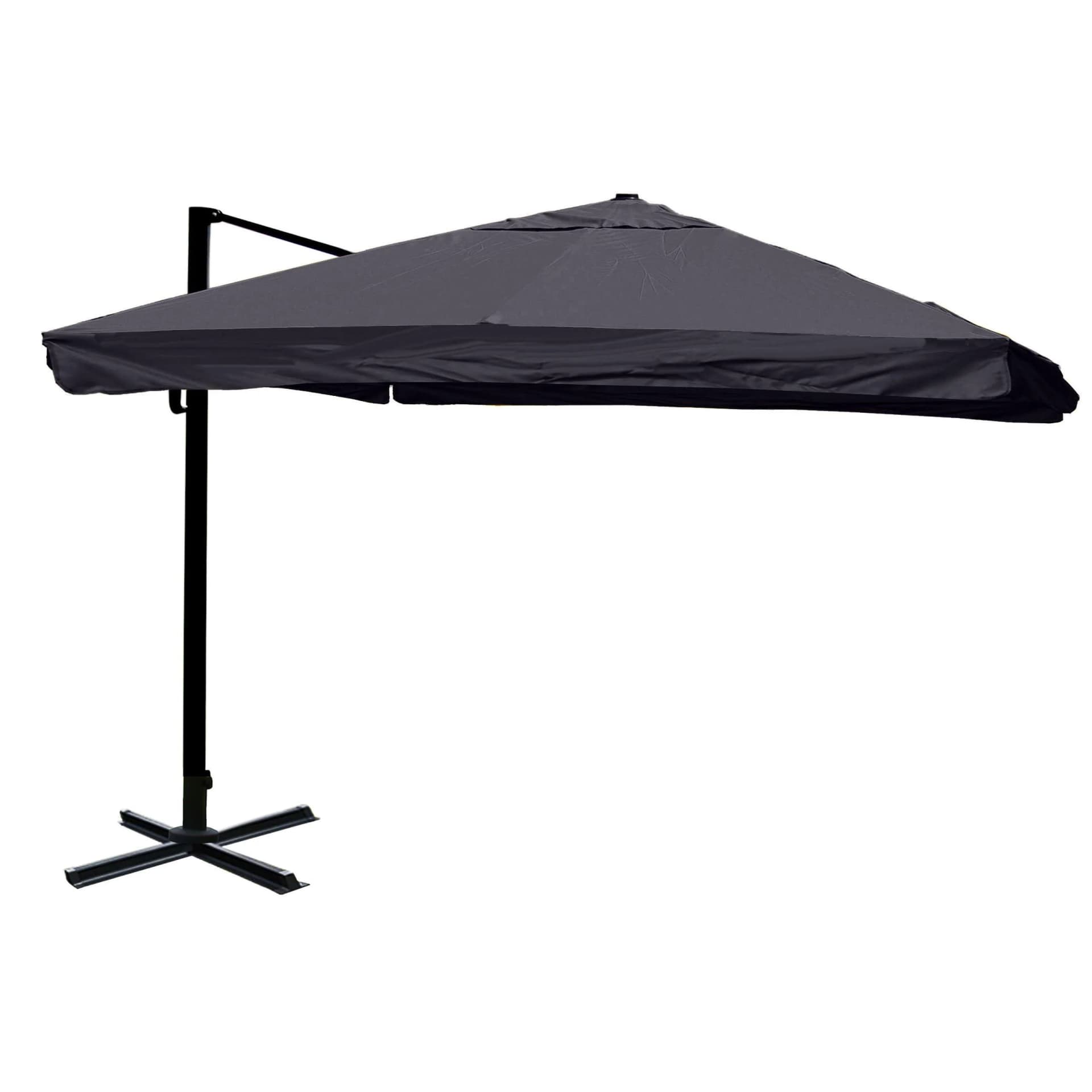 Gastronomie-Ampelschirm MCW-A96 3x4m Polyester Alu/Stahl 26kg Anthrazit - Bild 2