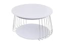 MCA Couchtisch MCW-P60 Beistelltisch Kaffeetisch Loungetisch Metall MDF rund Bild 2