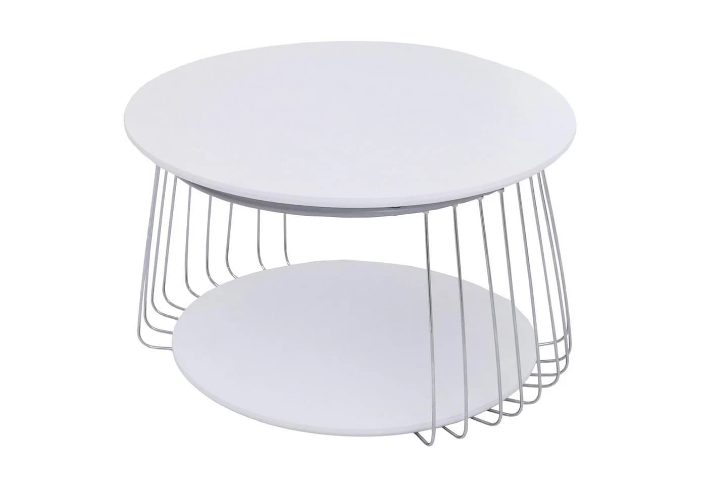 MCA Couchtisch MCW-P60 Beistelltisch Kaffeetisch Loungetisch Metall MDF rund - Bild 2