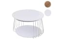 MCA Couchtisch MCW-P60 Beistelltisch Kaffeetisch Loungetisch Metall MDF rund Bild 4