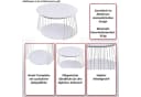 MCA Couchtisch MCW-P60 Beistelltisch Kaffeetisch Loungetisch Metall MDF rund Bild 5