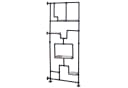 Raumteiler mit Regal MCW-P10 Industrial Metall Melamin dunkelbraun Bild 2