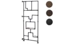 Raumteiler mit Regal MCW-P10 Industrial Metall Melamin dunkelbraun Bild 4