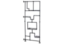 Raumteiler mit Regal MCW-P10 Industrial Metall Melamin schwarz Bild 2