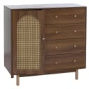 MCW Kommode mit Poly-Rattan und 4 Schubladen Braun Bild 2