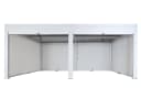 MCW Pergola 3x6m Weiß mit Lamellen, Rollo & 6 Seitenwänden Bild 2