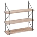 MCW Wandregal Industrial 3 Böden Massivholz Metall Natur Bild 2