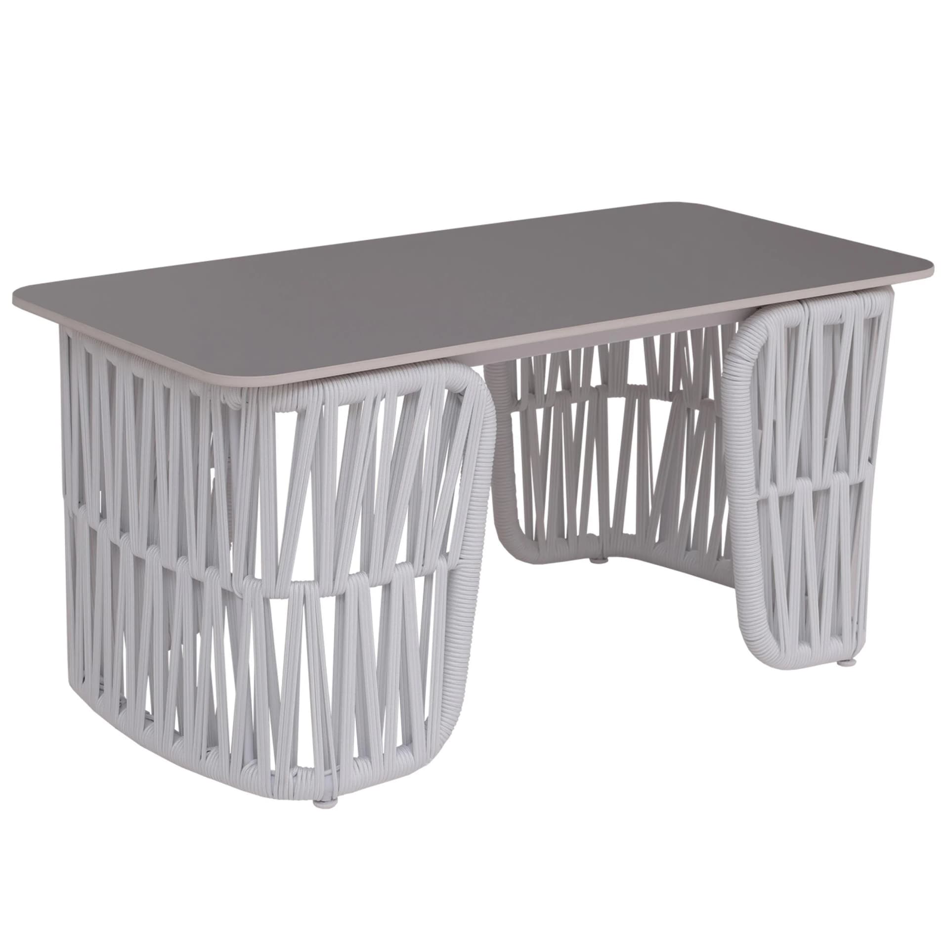Loungetisch MCW-P90 Outdoor Seilgeflecht Sinterstein - Bild 2