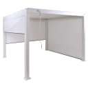 MCW Pergola 3x3m mit 3x Seitenwand und Rollo weiß Bild 2
