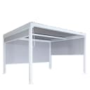 Alu Pergola MCW-L41 Lamellen-Pavillon 3x Seitenwand Weiß Bild 2