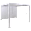 Pergola MCW-P65 Terrassenüberdachung Garten Lamellen-Pavillon 3x3m Weiß Bild 2